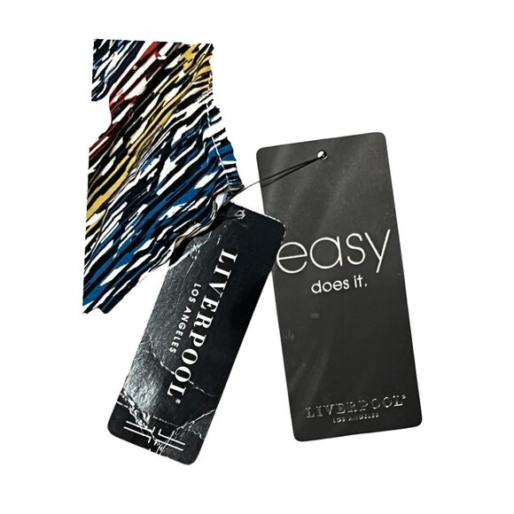 Liverpool Los Angeles Arrow Ikat Sleeveless High Neck Blouse M Multicolor Womens - Picture 5 of 6